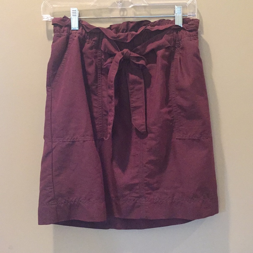 Purple Skirt with ruffled waist
